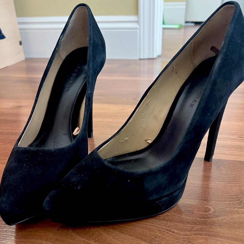 Zara Suede High heels